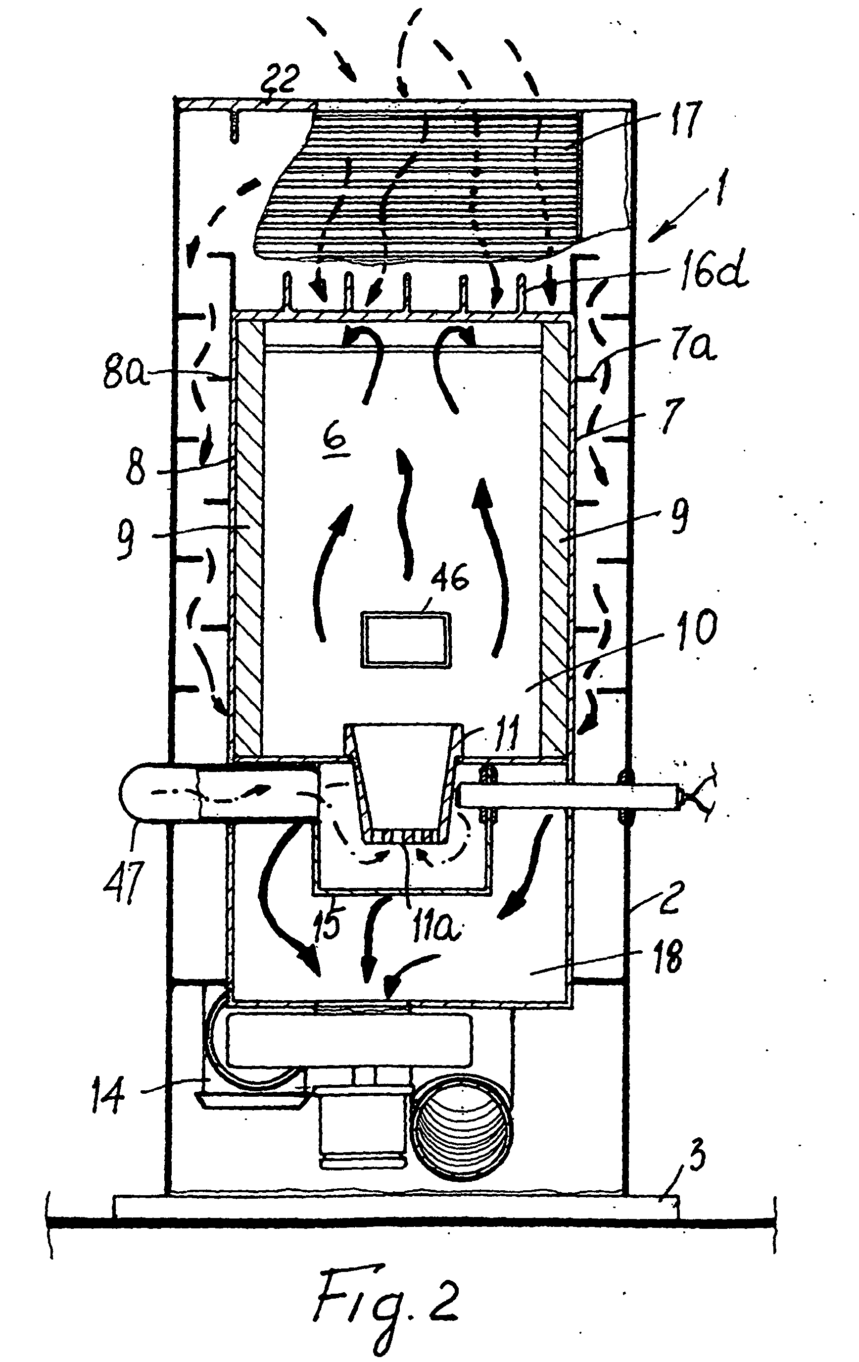 Patent EP1327825B1 Improvements in a pellet stove Google Patents