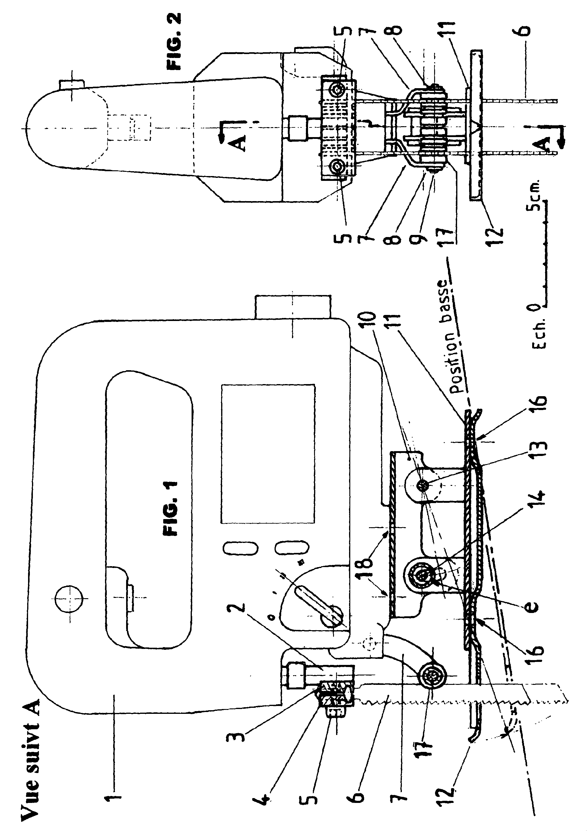 Patent EP1588817B1 Aménagement d'une scie sauteuse électroportative