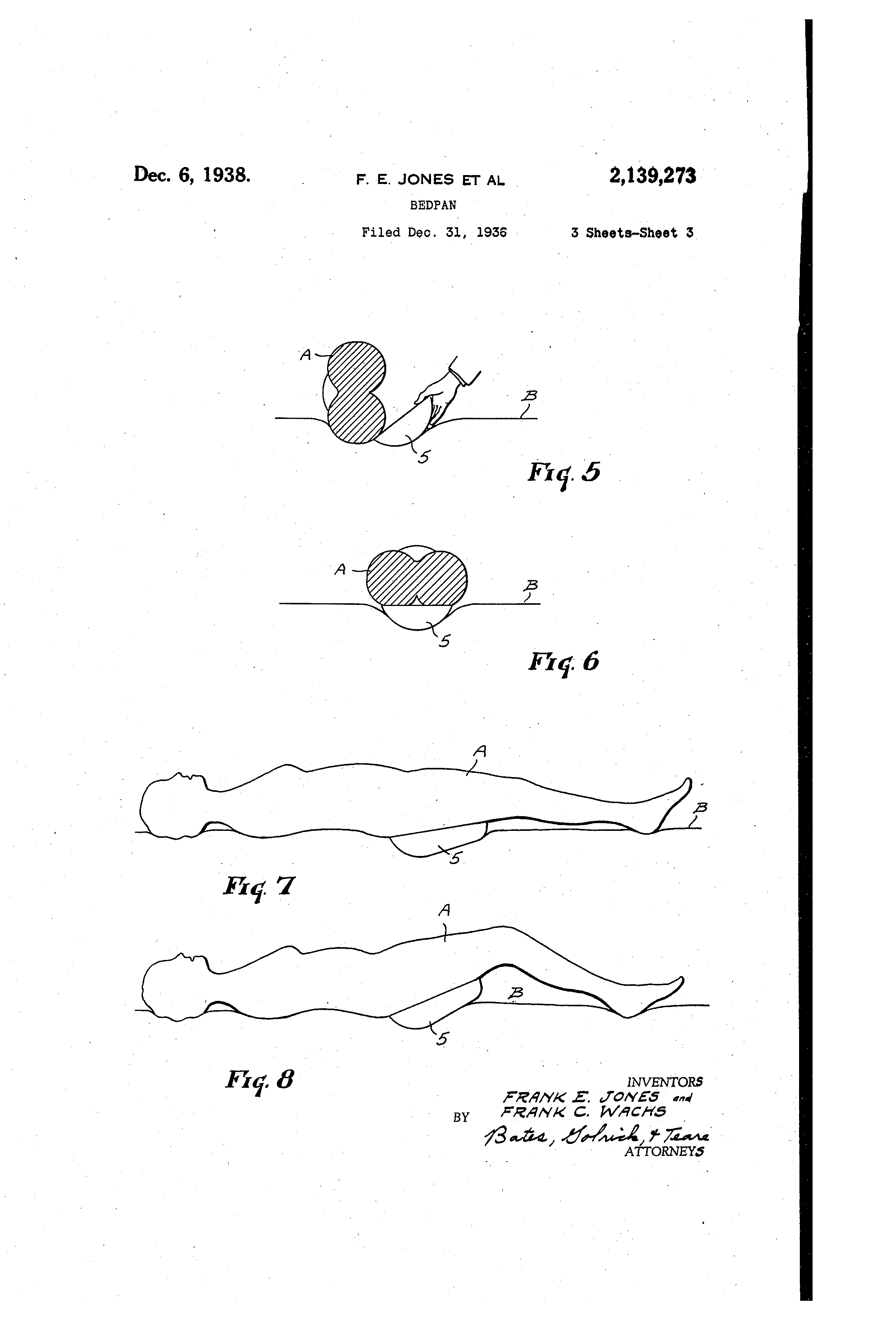 Patent US2139273 Bedpan Google Patents