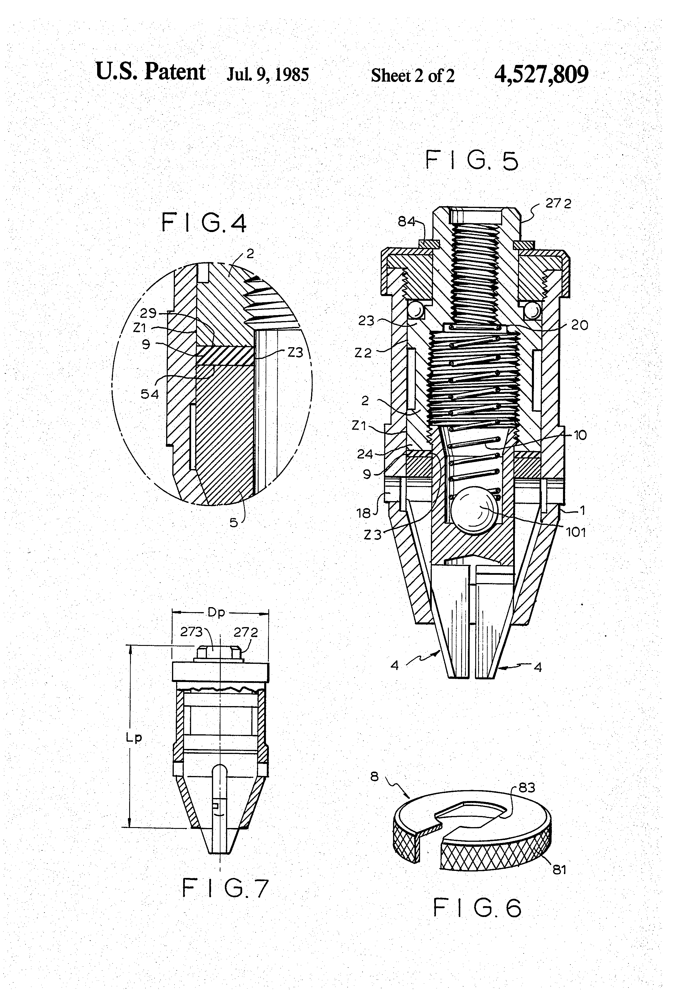 Patent US4527809 Quick action keyless drill chuck Google Patenten
