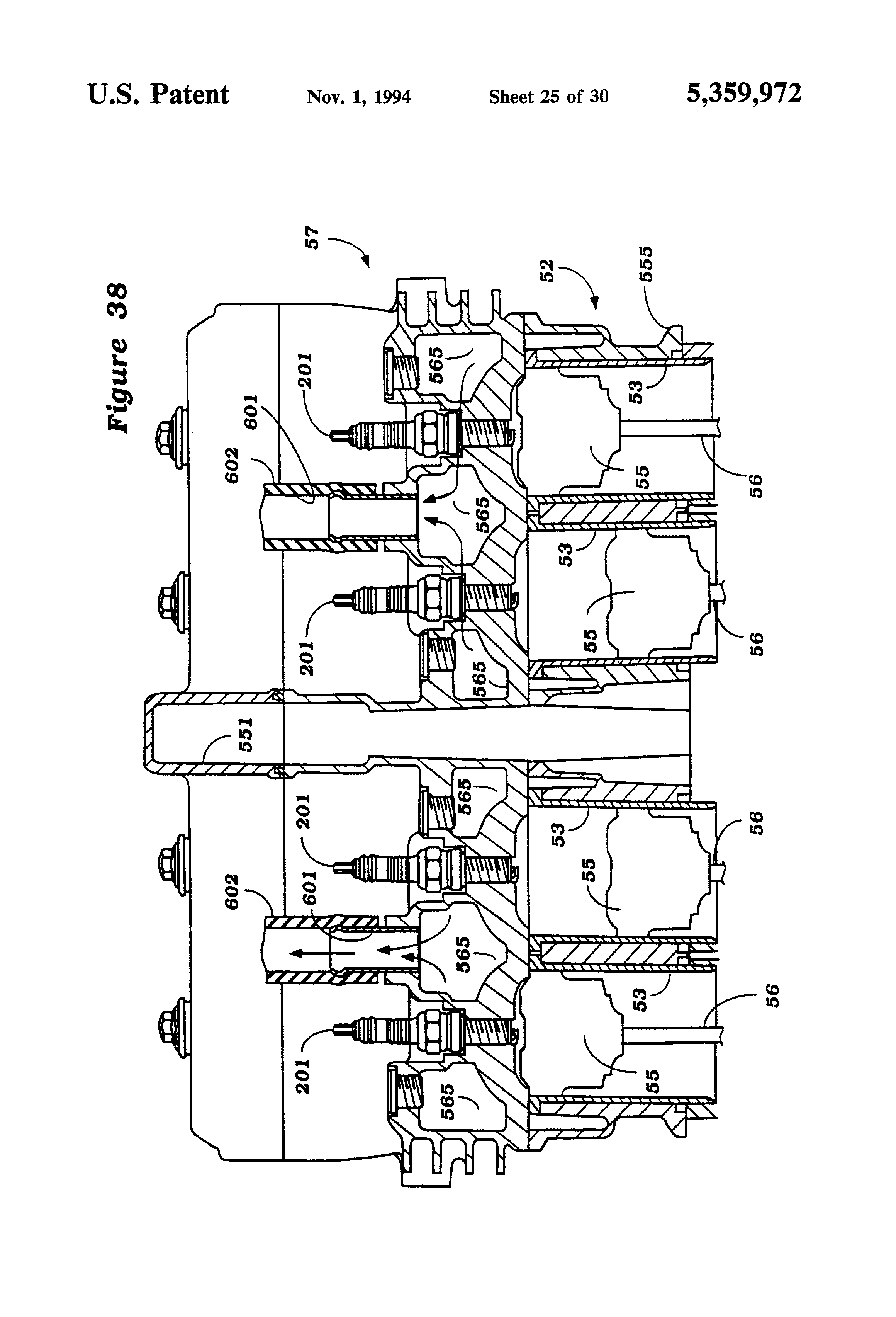 Patent US5359972 Tumble control valve for intake port Google Patents