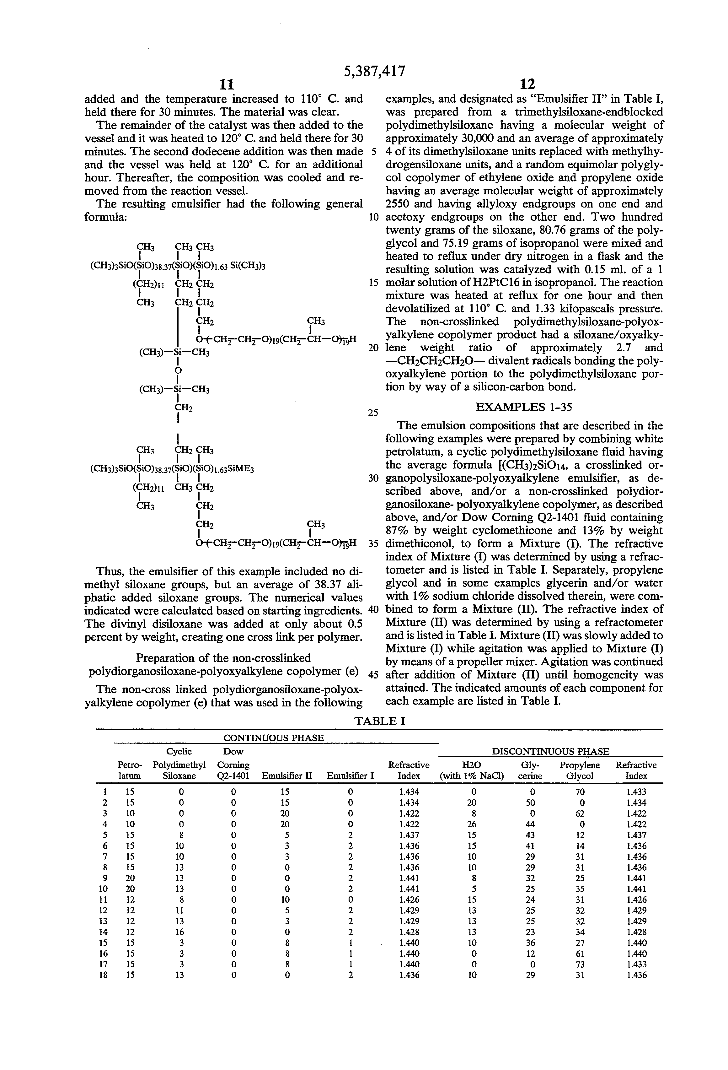 Patent US5387417 Nongreasy petrolatum emulsion Google Patents
