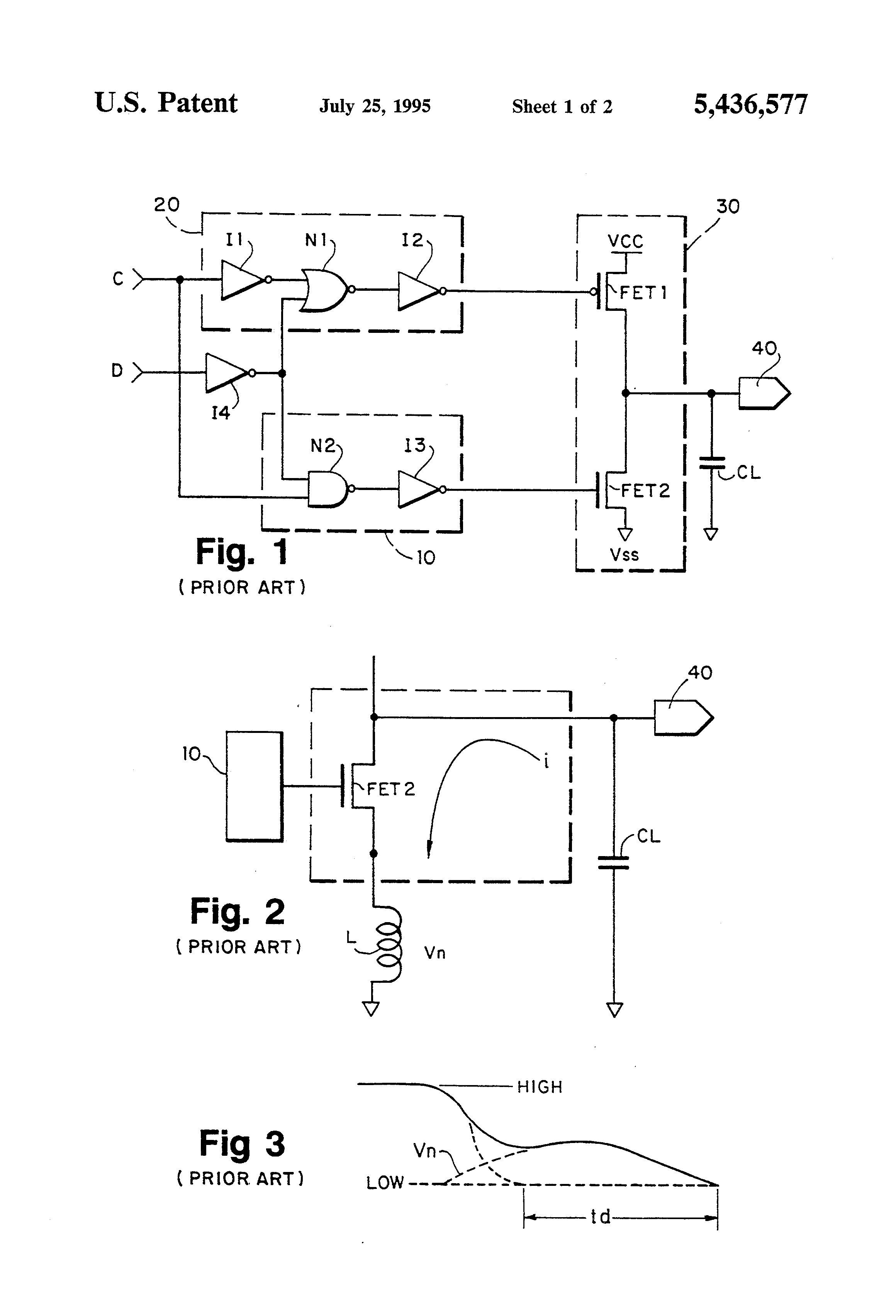 Patent US5436577 CMOS tristate buffer circuit and