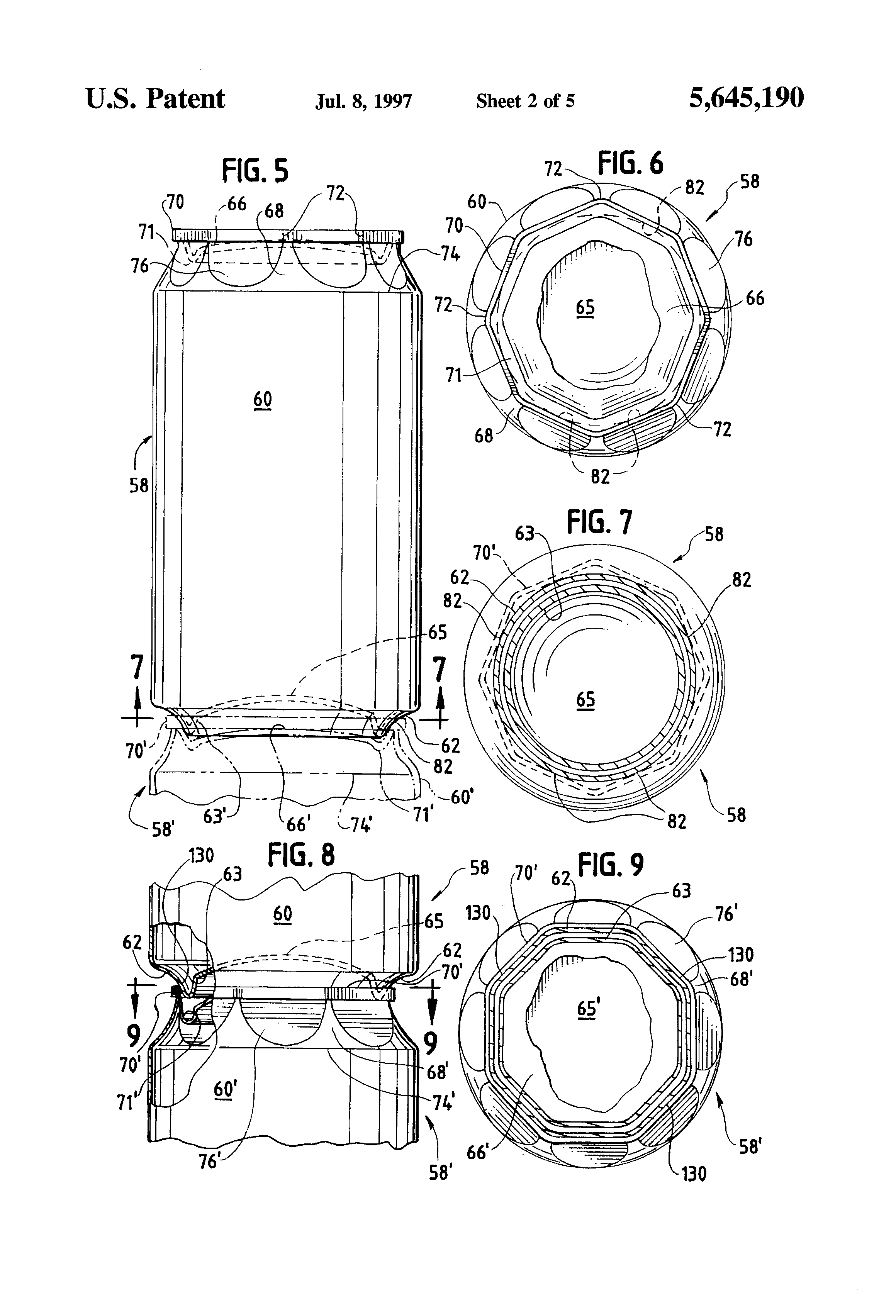 Patent US5645190 Aluminum beverage can Google Patents