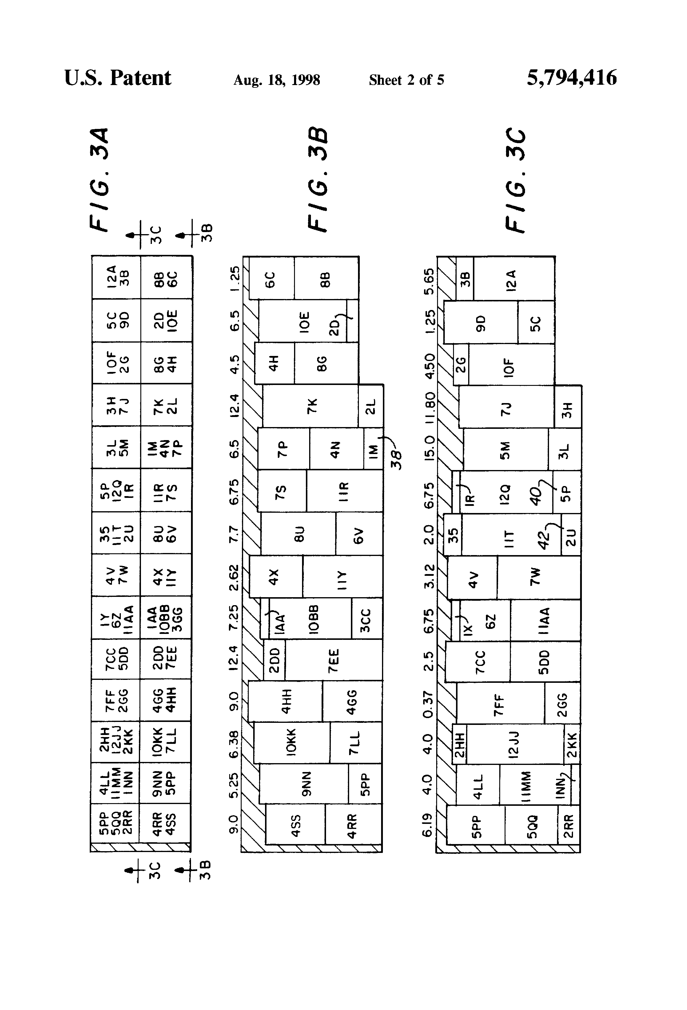 Patent US5794416 Computer controlled system for loading pallets in a