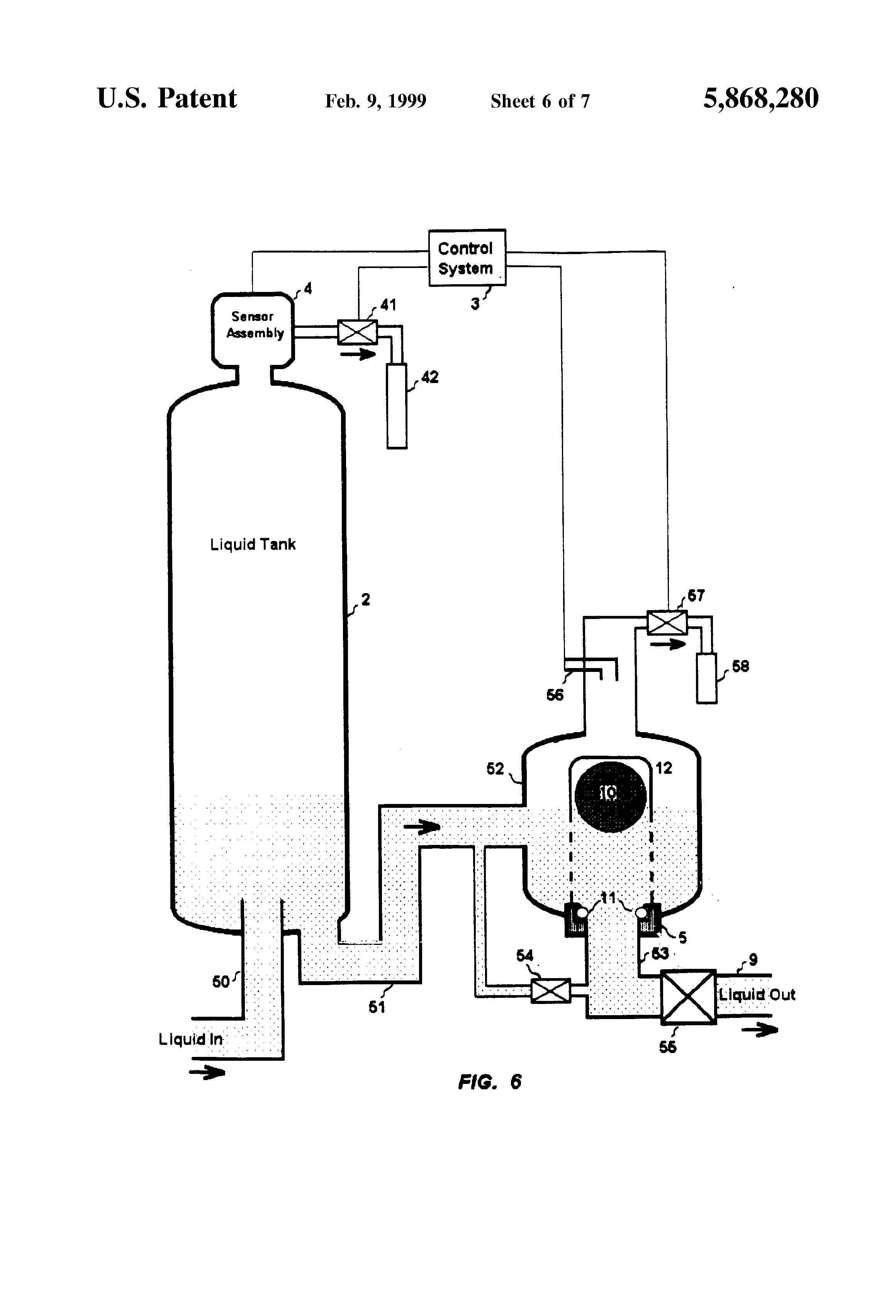Patent US5868280 Bladderless precharged pressurized