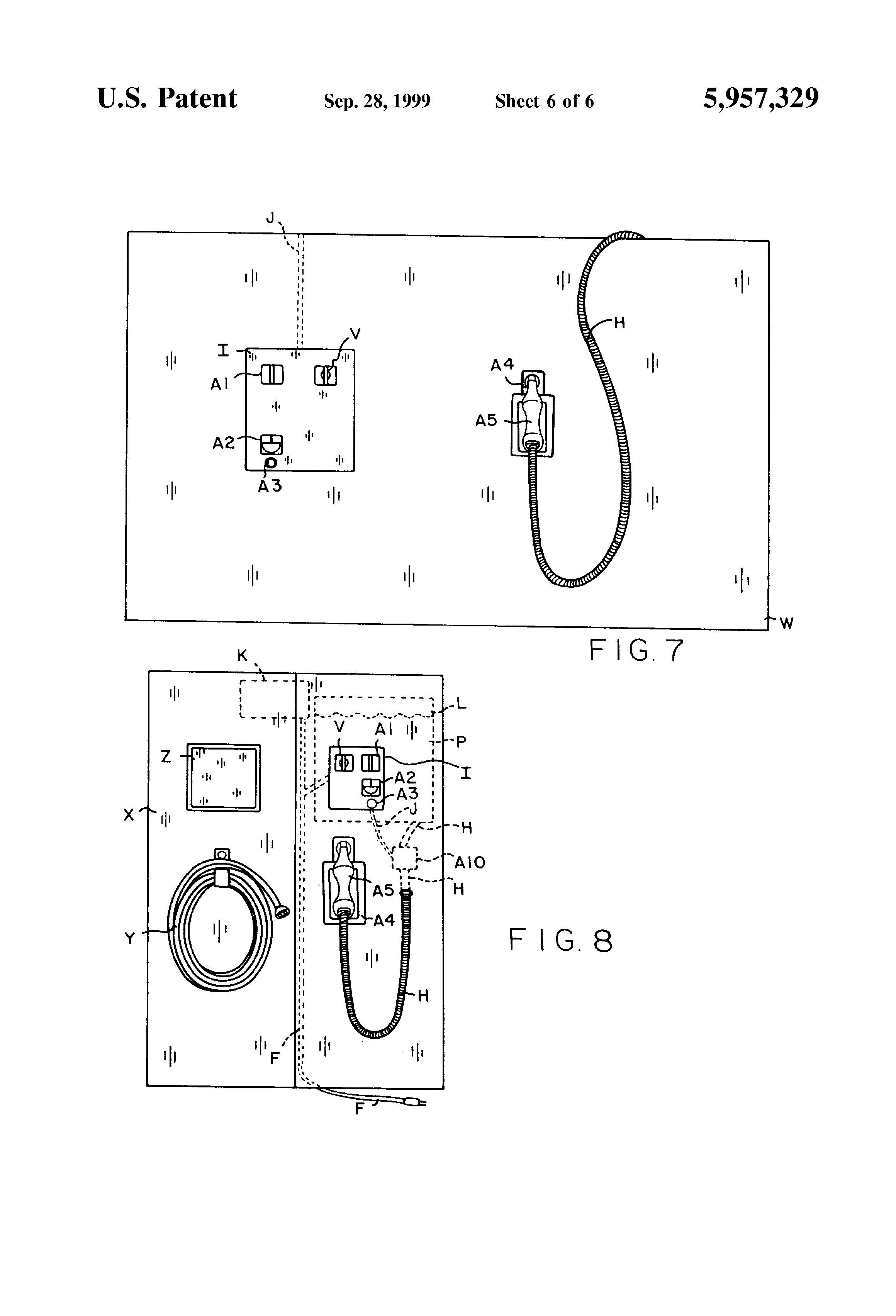 Patent US5957329 Metered windshield washer fluid dispensing system