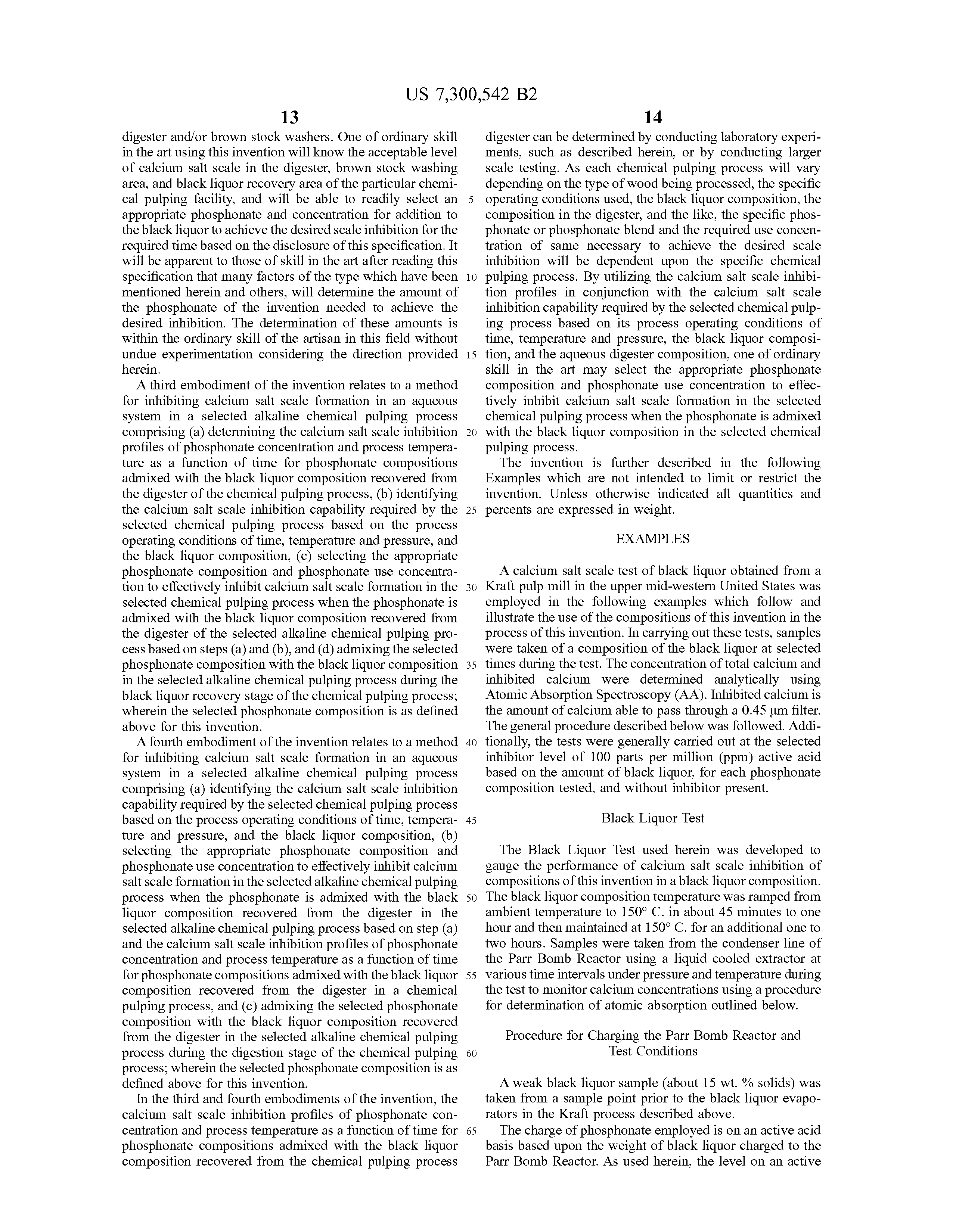 Patent US7300542 Method for inhibiting calcium salt scale Google