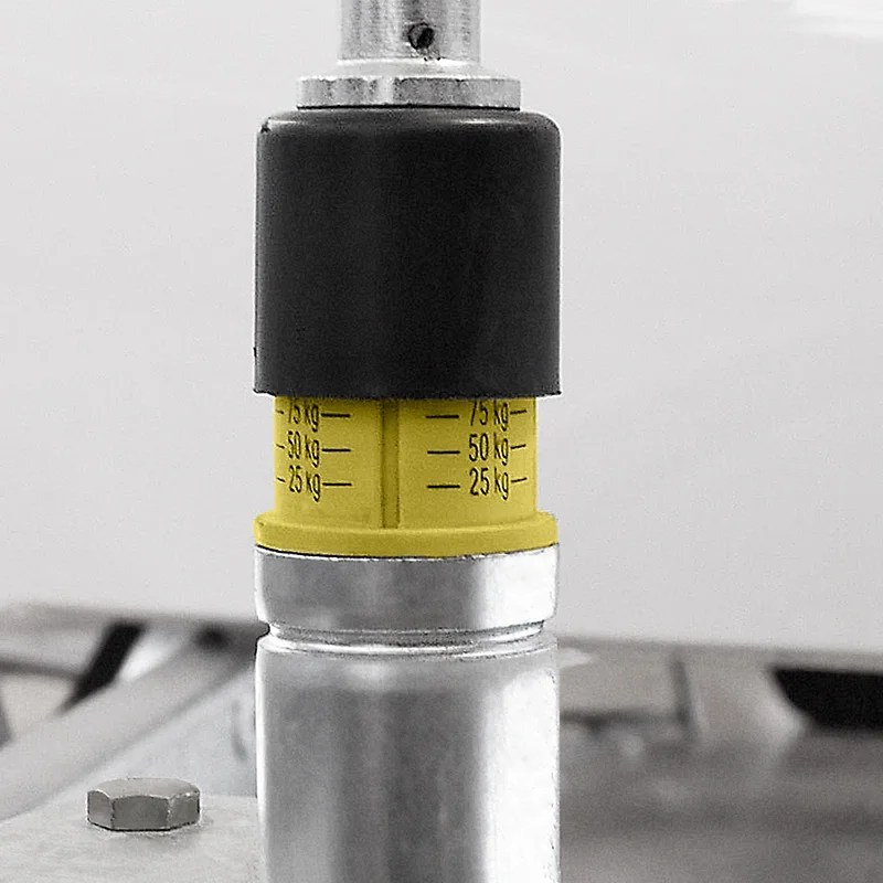 Jockey wheel 48mm with scale function PAT Europe