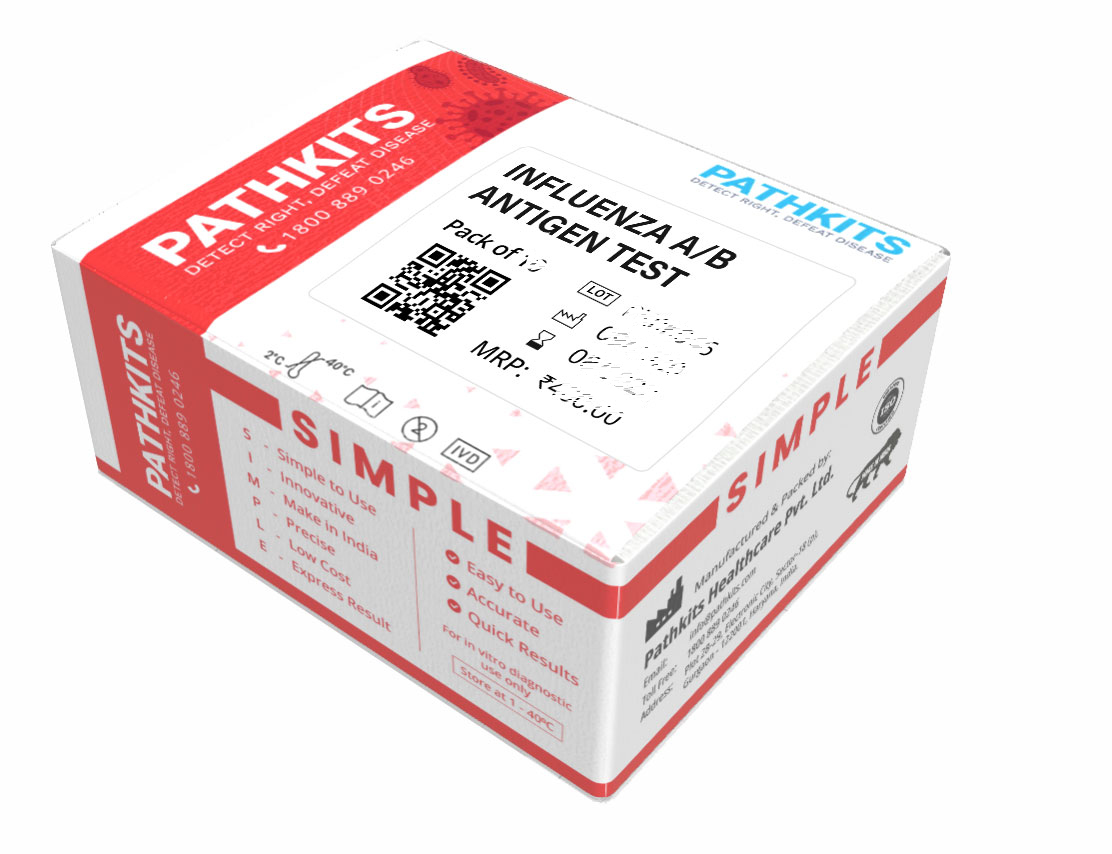 Influenza A/B Antigen Test Kit Pathkits
