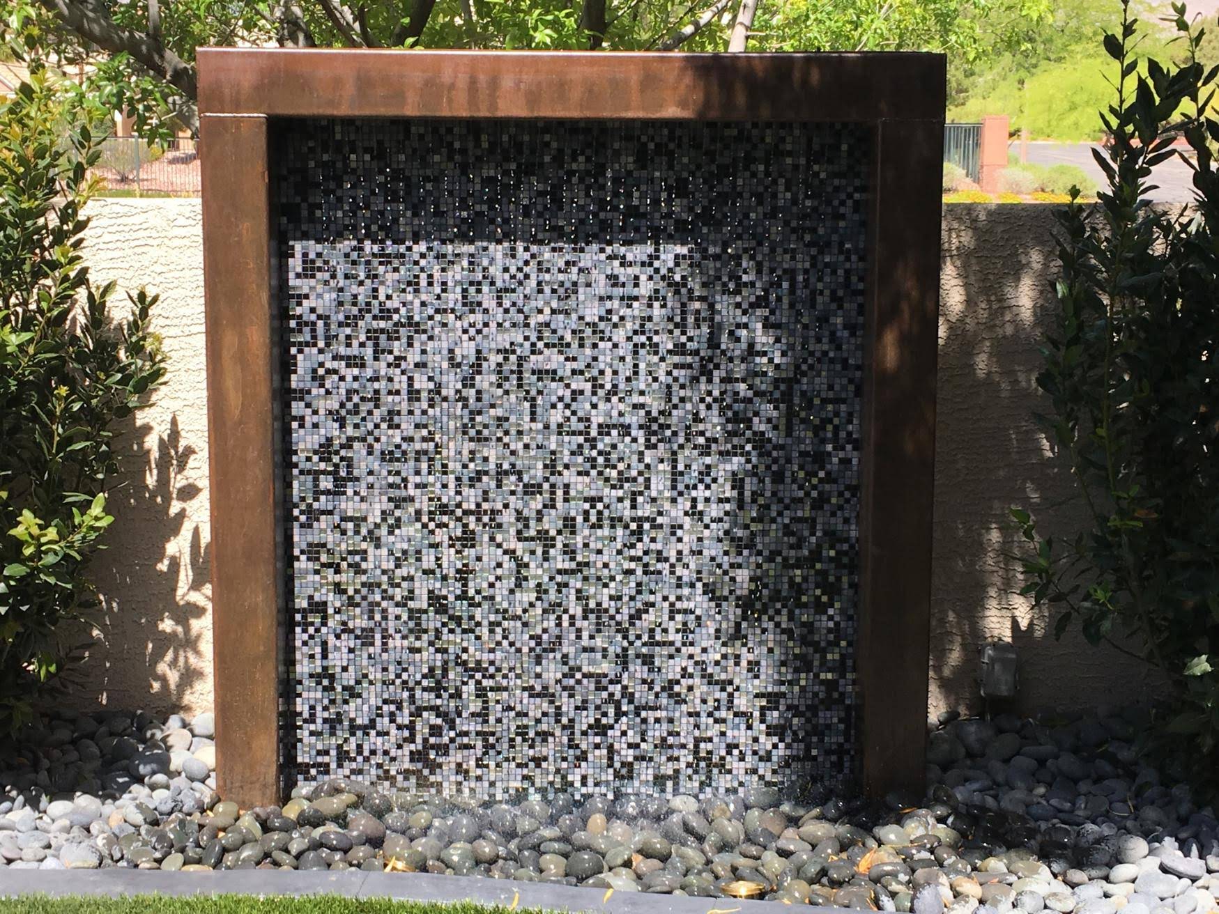 Metal Rain Curtain Fountains Pathmark Fabrication