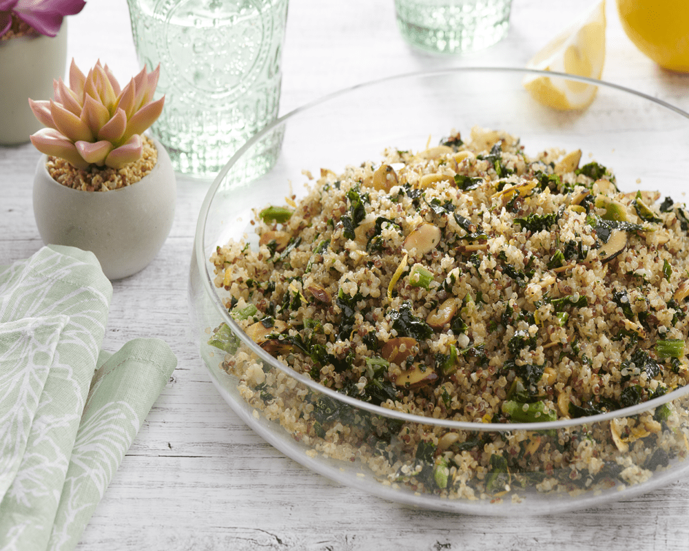 Quinoa & Kale Salad with Lemon & Almonds Path of Life