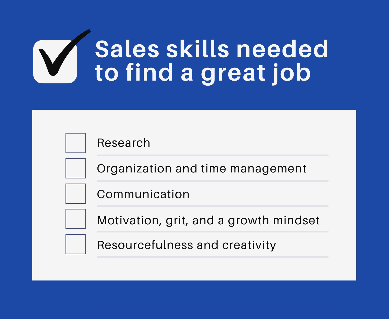Sales skills needed to land a great job Pathrise Resources