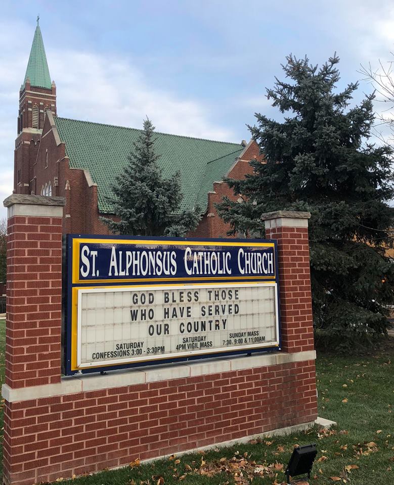 St Alphonsus Catholic Church Path to 138