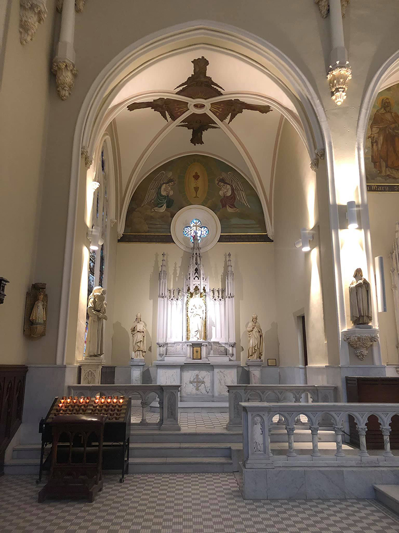 St Columbanus Catholic Church Path to 138