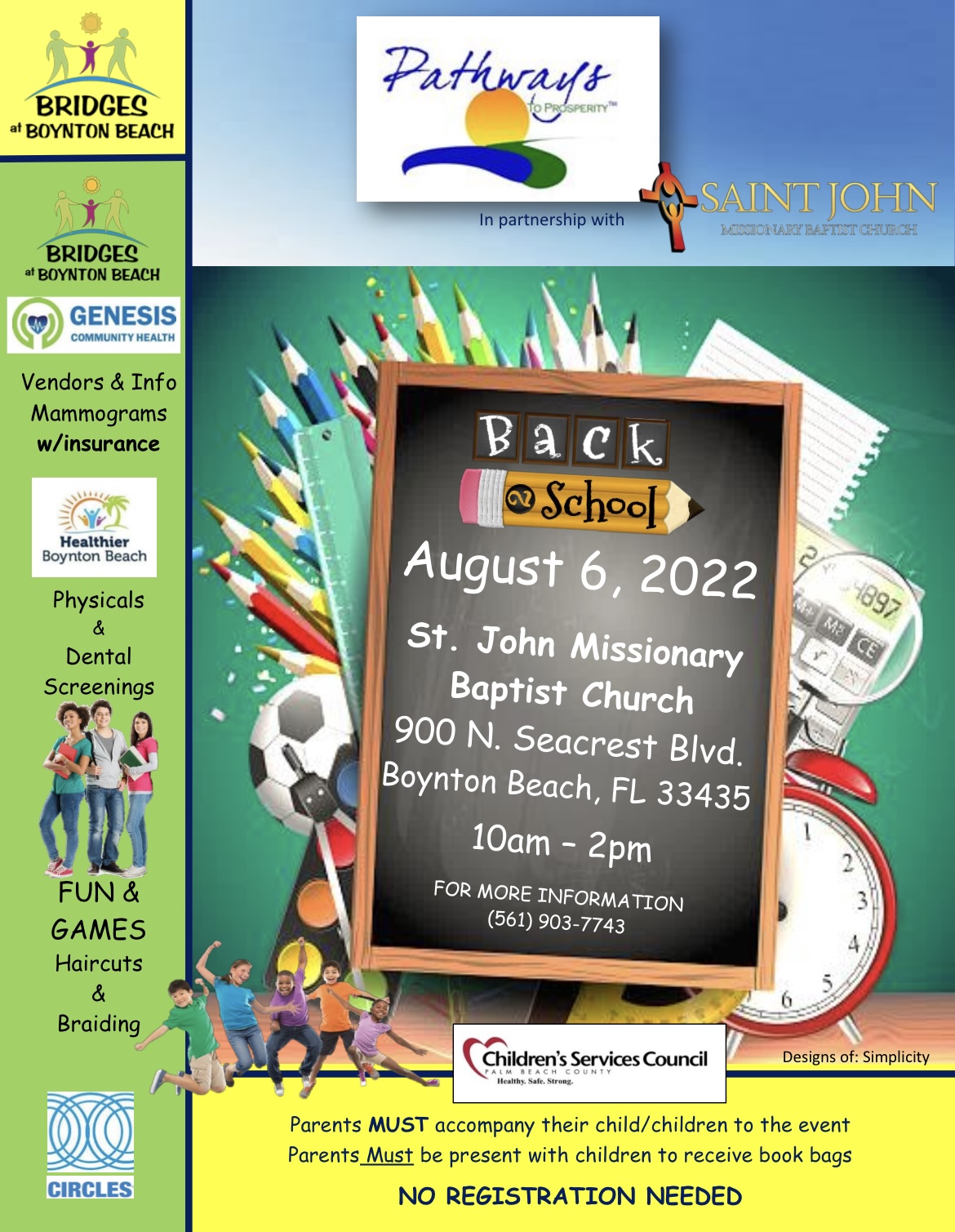Back to School Event Pathways to Prosperity