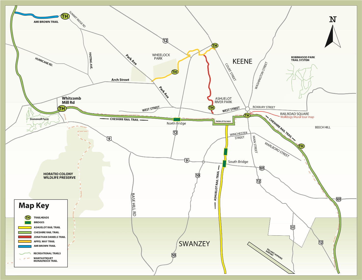 Nh Rail Trails Map Dusty Shirlene