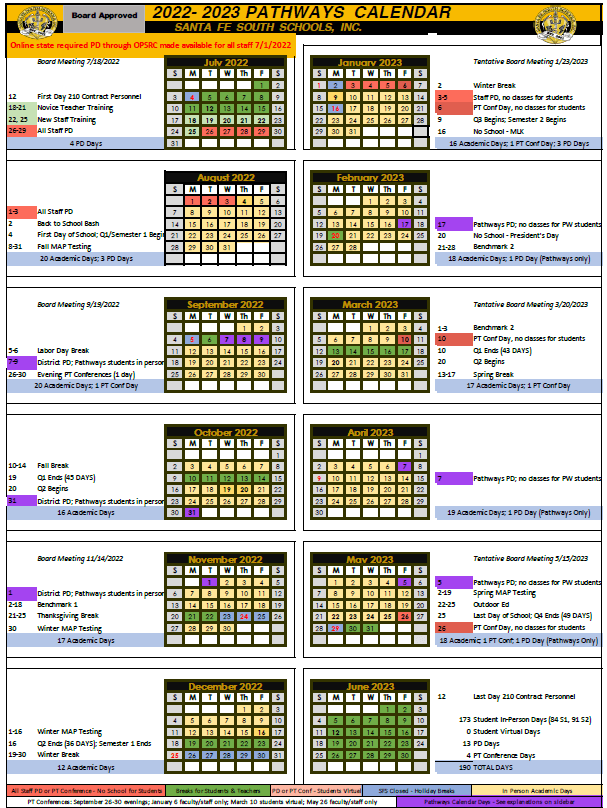 santa fe college 2023 calendar 20222023 Calendar