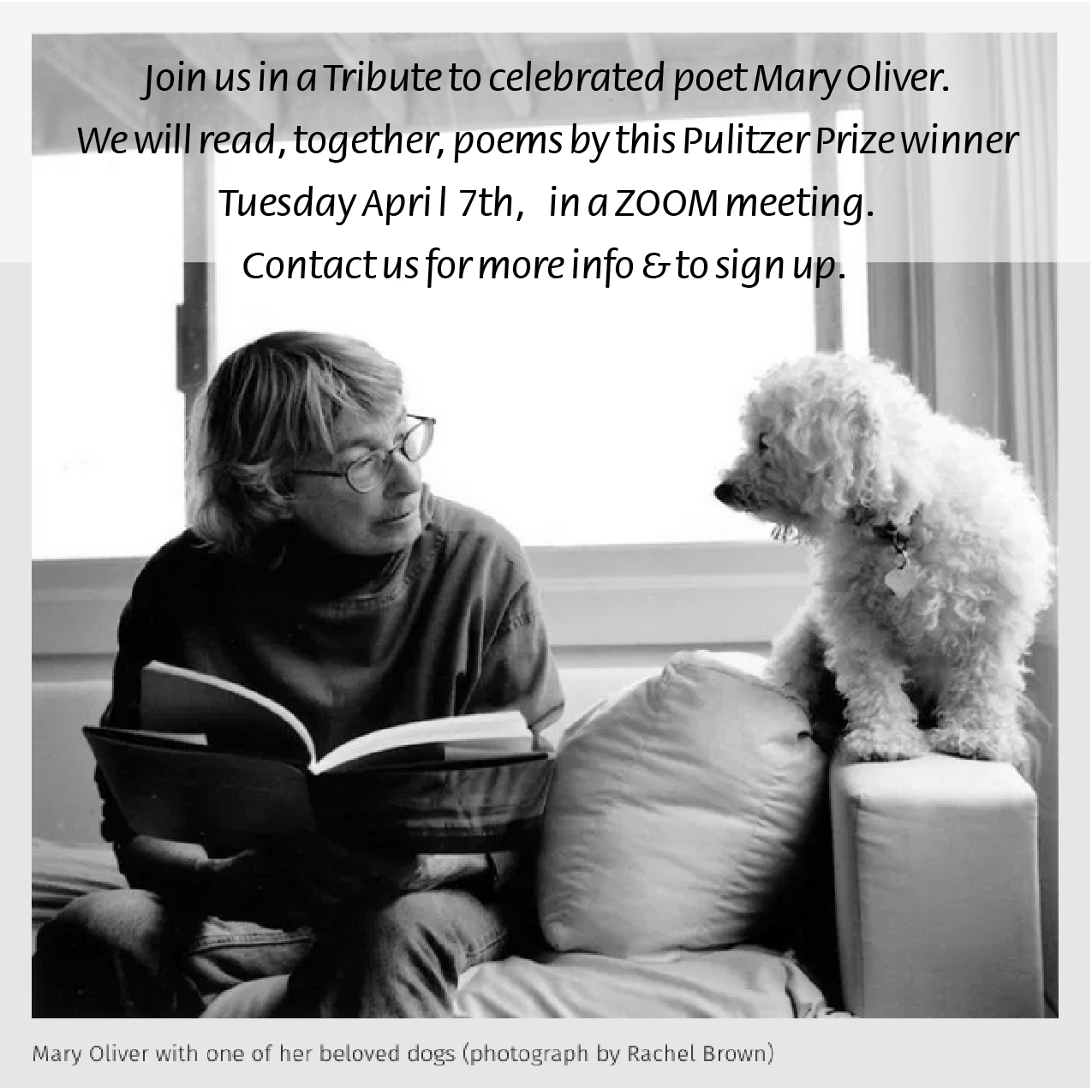 Mary Oliver A night dedicated to her poetry 2019 & 2020 Pathways ARTS