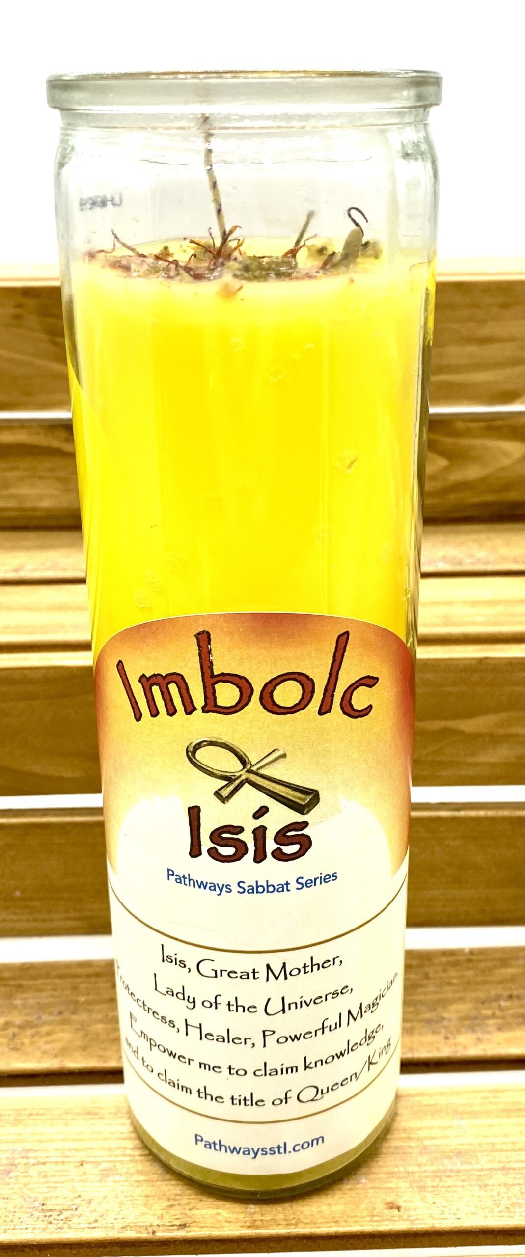 Large Imbolc Candle SOLD OUT Pathways Saint Louis