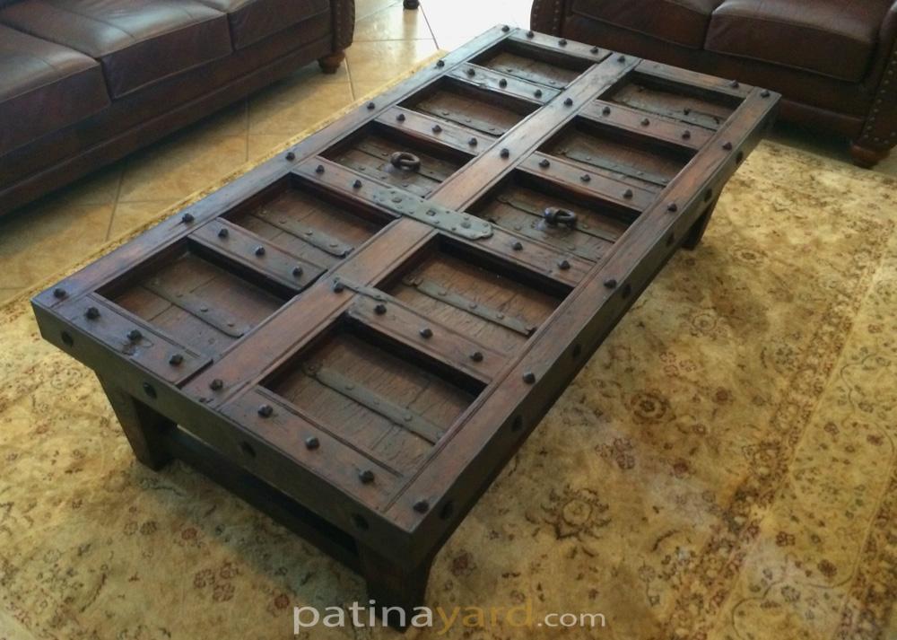 Old World Coffee Table Patina Yard Custom Furniture & Doors