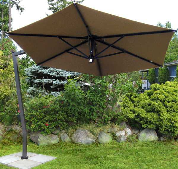 Offset Umbrella by Fim 10.5' Hexagonal Shade Shop PatioBAY