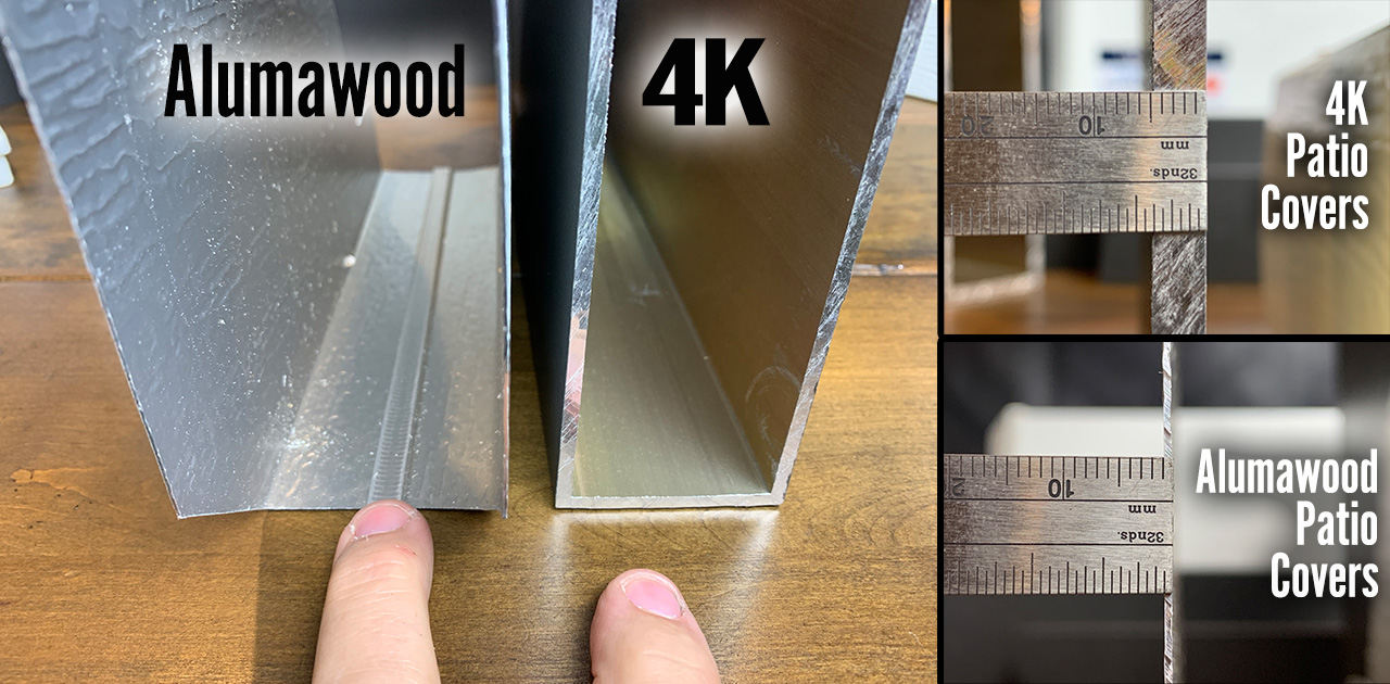 4K Aluminum Patio Covers vs Alumawood Patio Covers Patio Covered