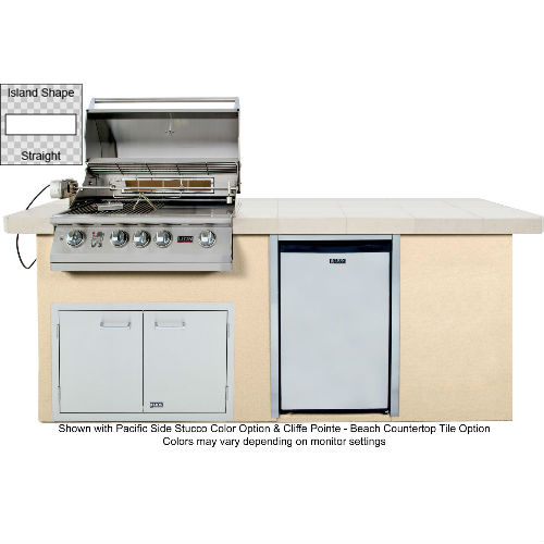 Premium Q Island in Stucco Lion Hot Tubs Edmond, Oklahoma City