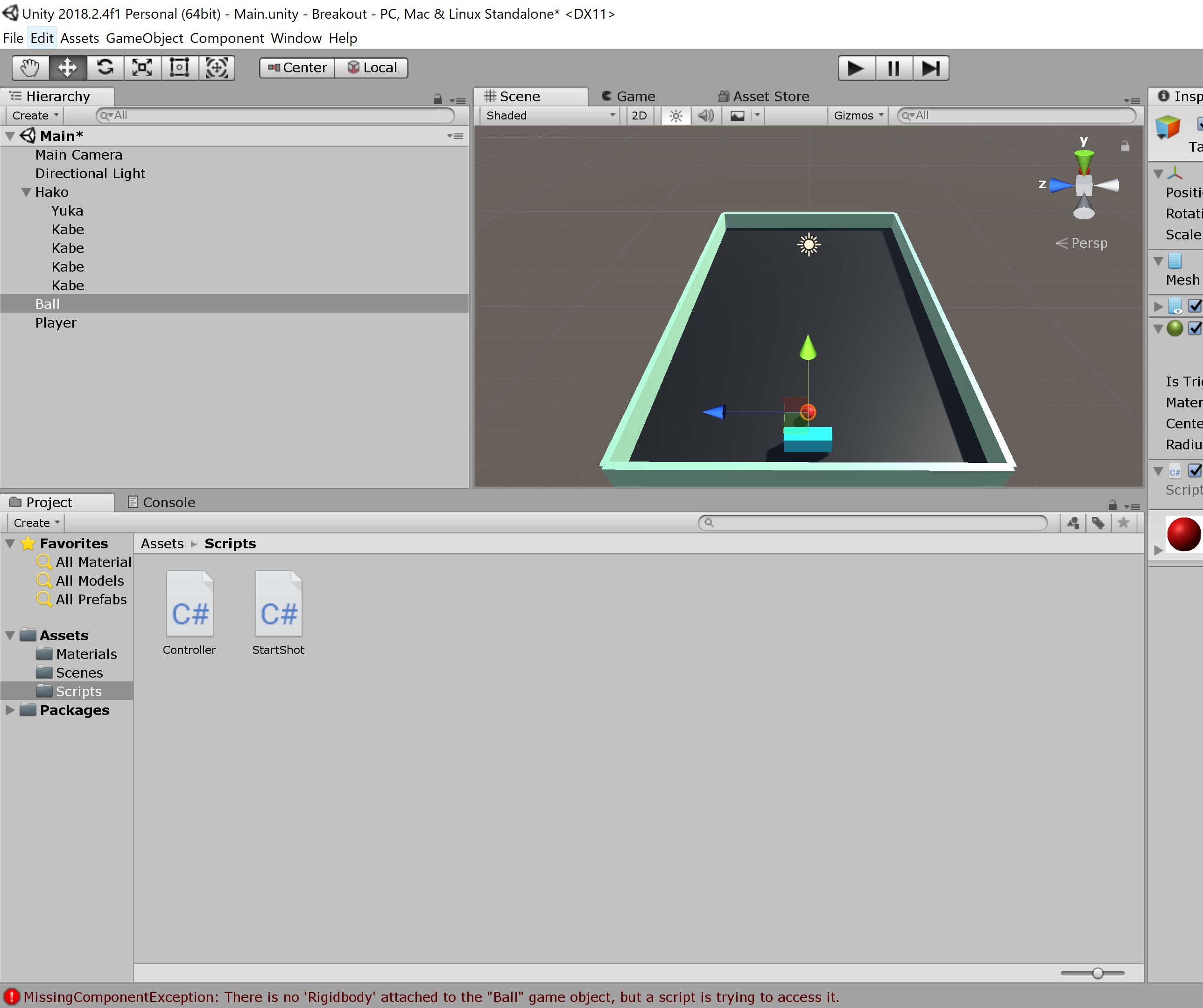 【Unity】知識0から始めるUnity ～Part5～ ブロック崩しを作る3 PATOBLOG