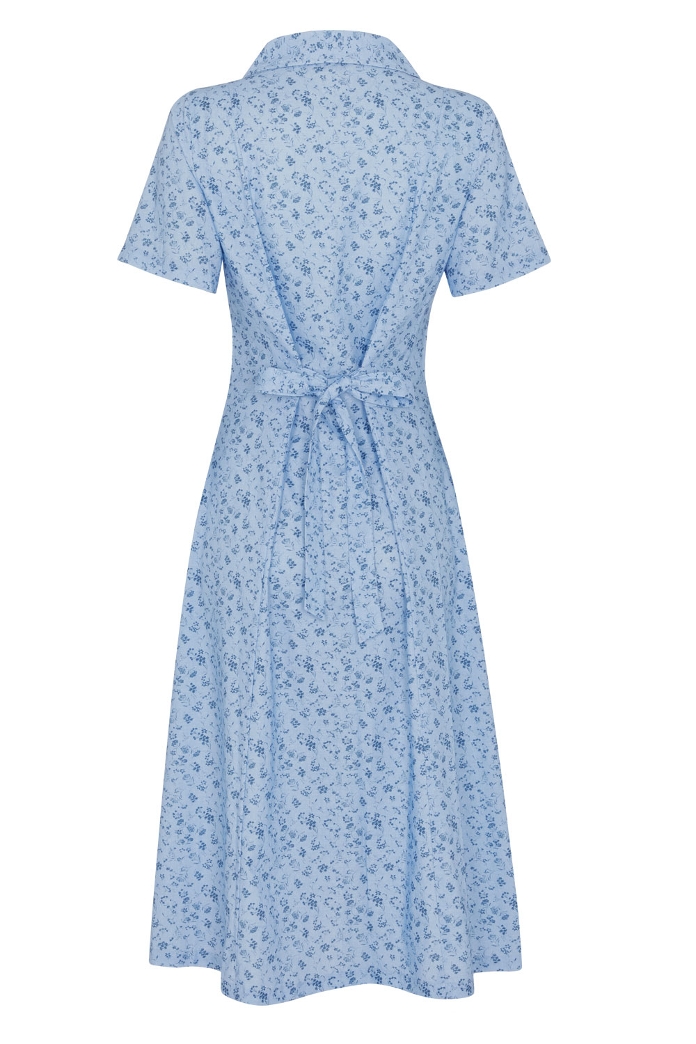 Women’s Cotton Printed Dress with Collar DSP Patra