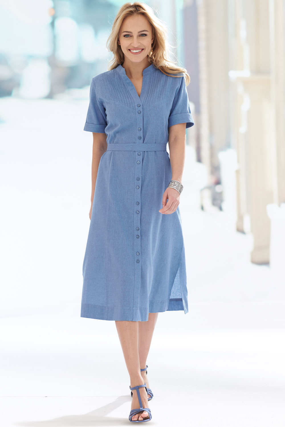 Women's Cotton Linen Dress SDZ Patra