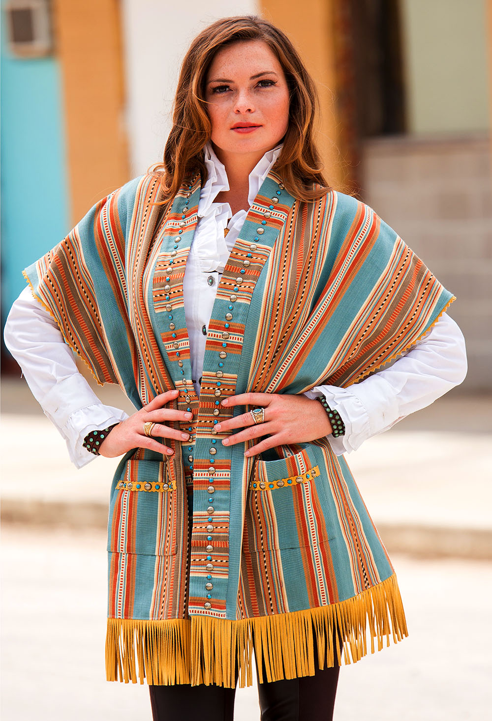 Poncho Vest Patricia Wolf