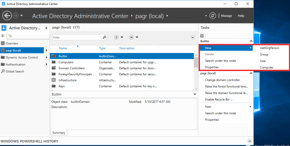 Learning PowerShell with Active Directory Administrative Center (PowerShell History Viewer
