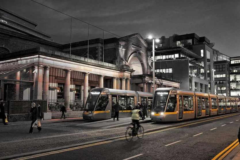 The Luas, Harcourt Street, Dublin Framed Photograph