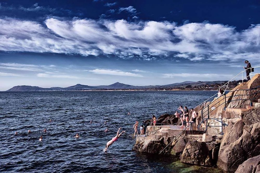 Vico Baths, Killiney, Co Dublin Framed Print