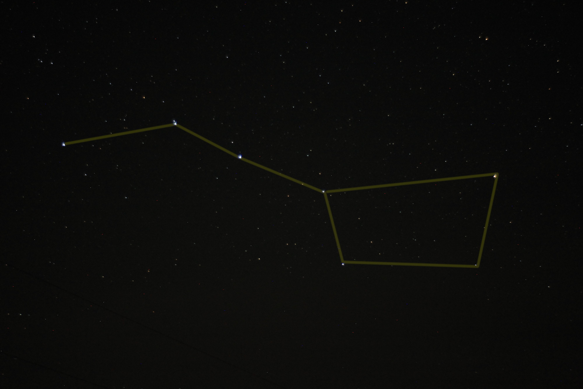 The Big Dipper (with lines)