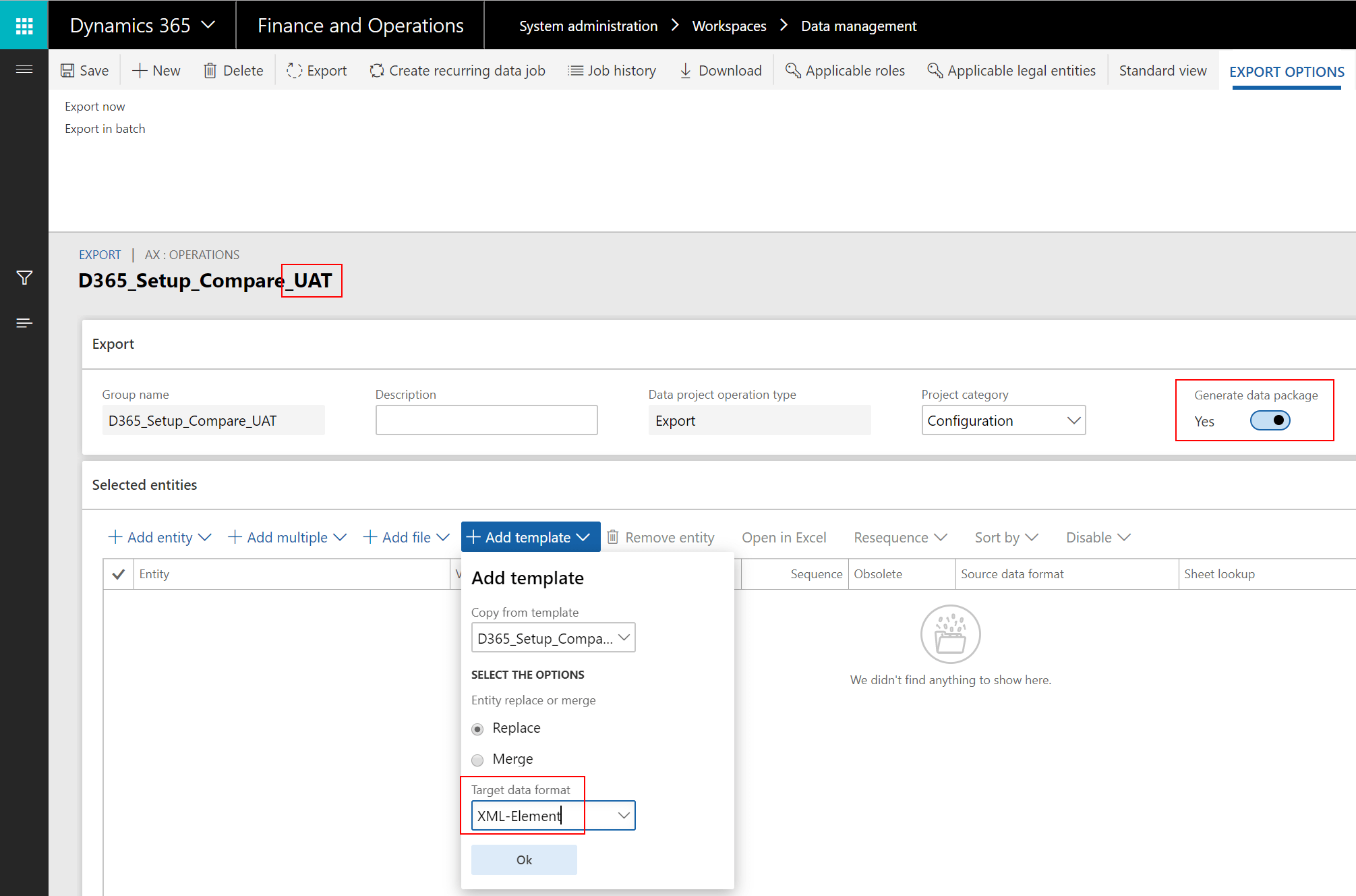 Identify differences in Configuration across D365FO environments