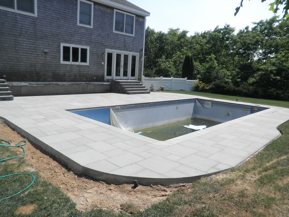 Bluestone Patio & Pool Renovation in East Quogue Patricks Pools