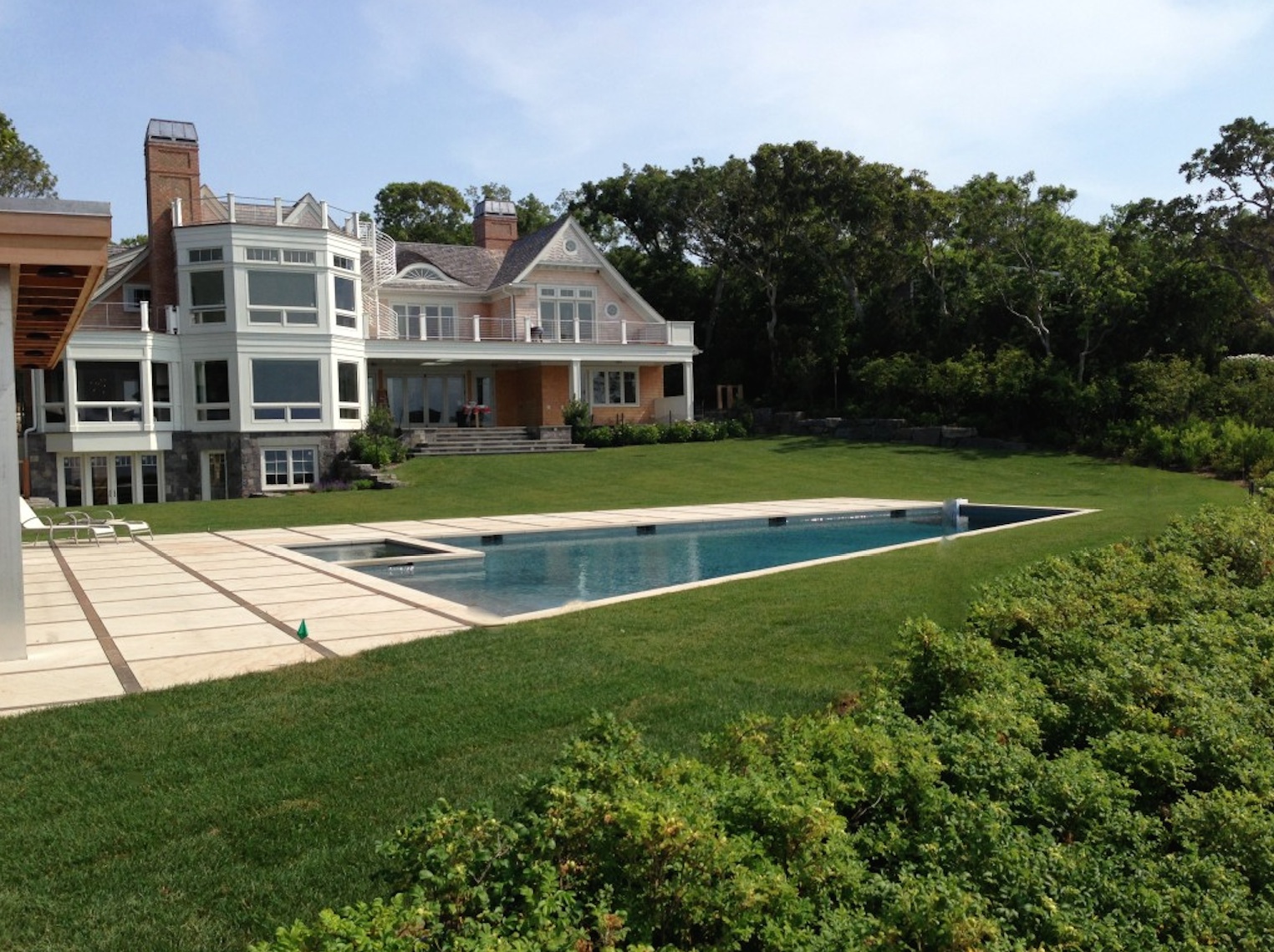 Pool & Spa Built on the Bluffs of Southampton Patricks Pools Long