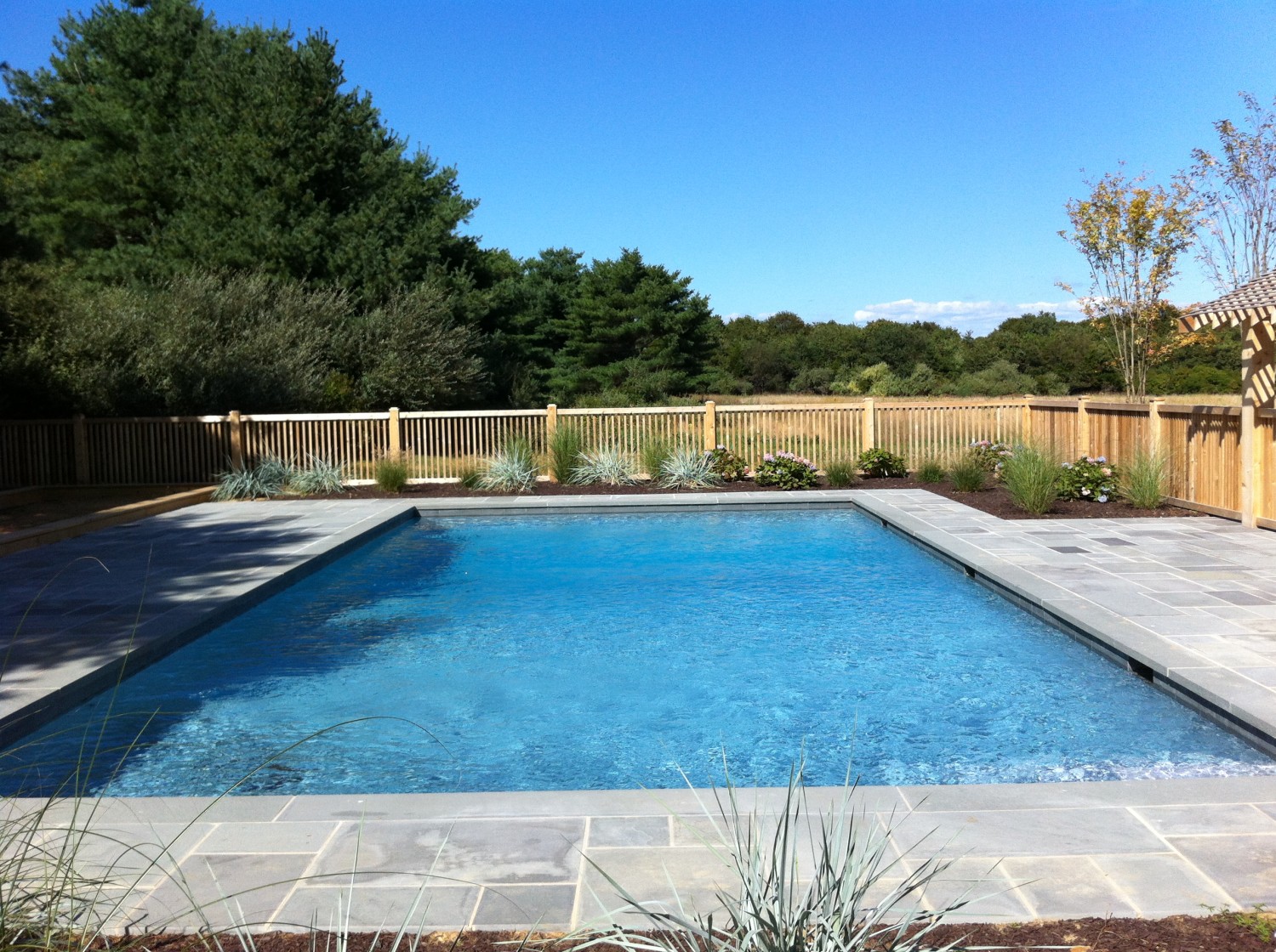 Northfork, Long Island Silver Gunite Pool Construction Patricks Pools