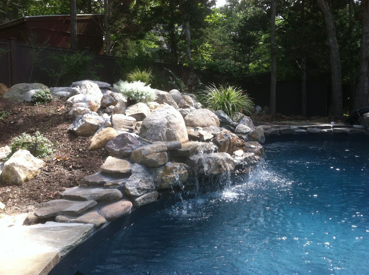 Freeform Vinyl Pool on North Fork in Southold Patricks Pools Long Island, NY pool