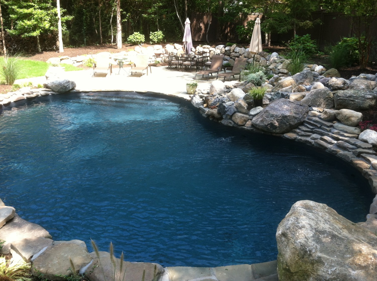 Freeform Vinyl Pool on North Fork in Southold Patricks Pools Long Island, NY pool