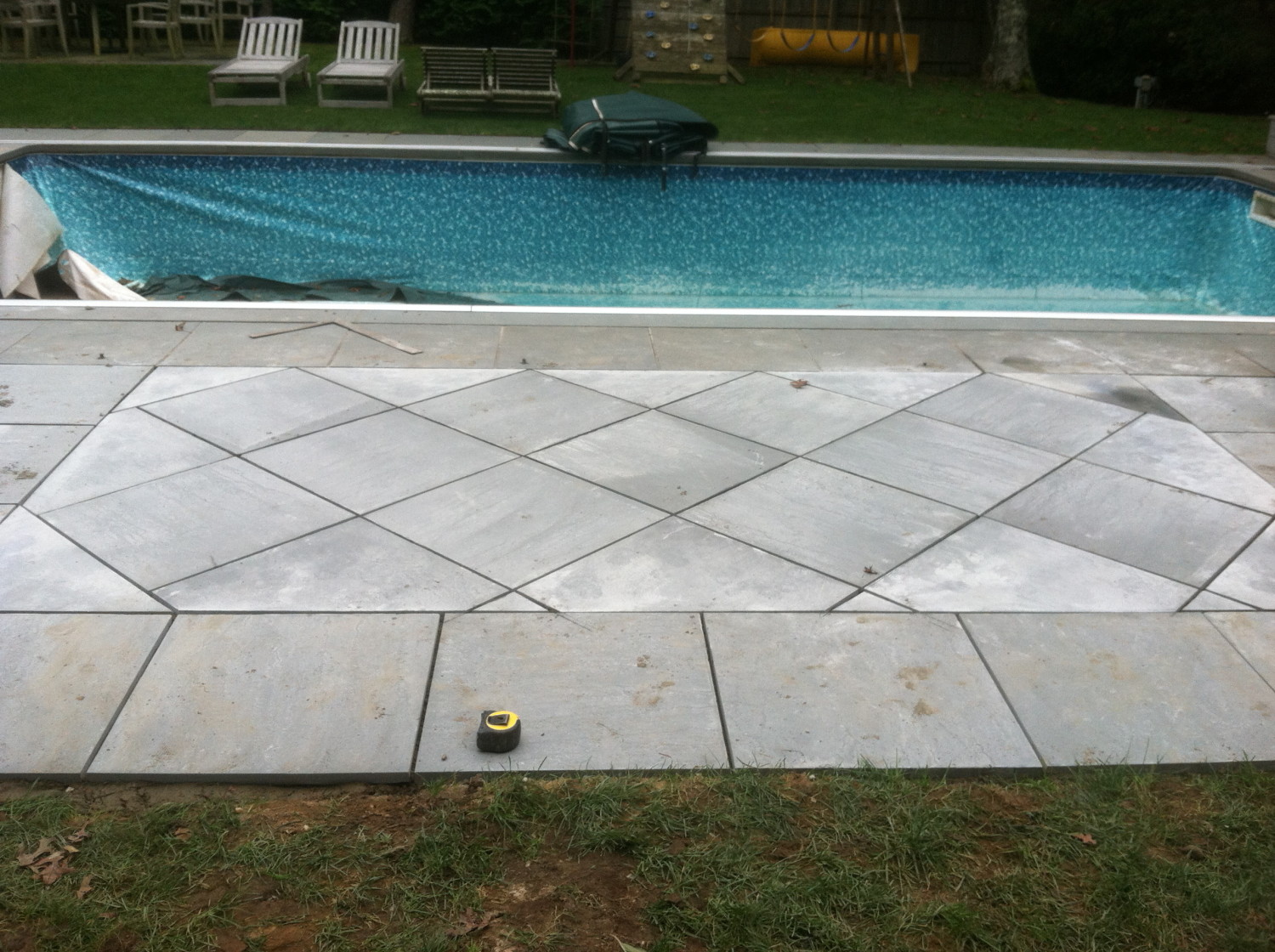 “Blue Ice” Bluestone Patio Replacement in Quogue, NY Patricks Pools