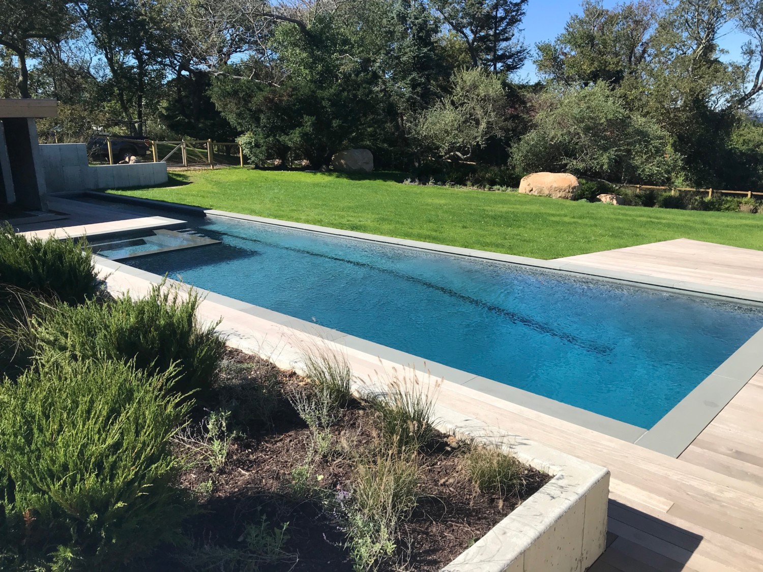 Lap Pool & Spa Combination in North Haven Patricks Pools Long