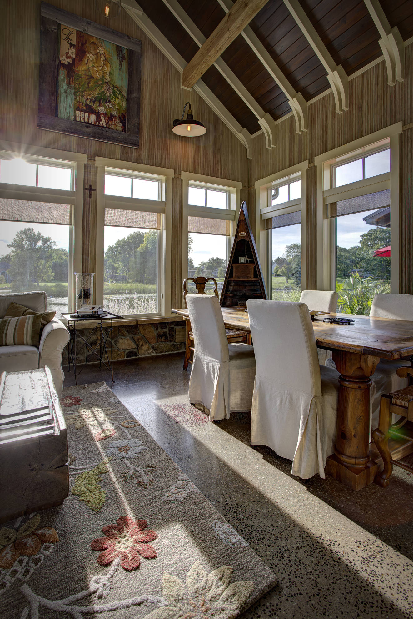 Transitional Custom Built Lake House Patrick Widing Custom Built Homes