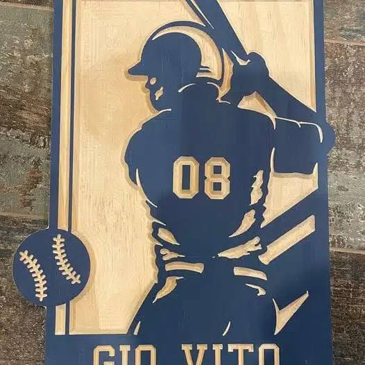 Sports Wooden Wall Plaque Patriot Nation Design