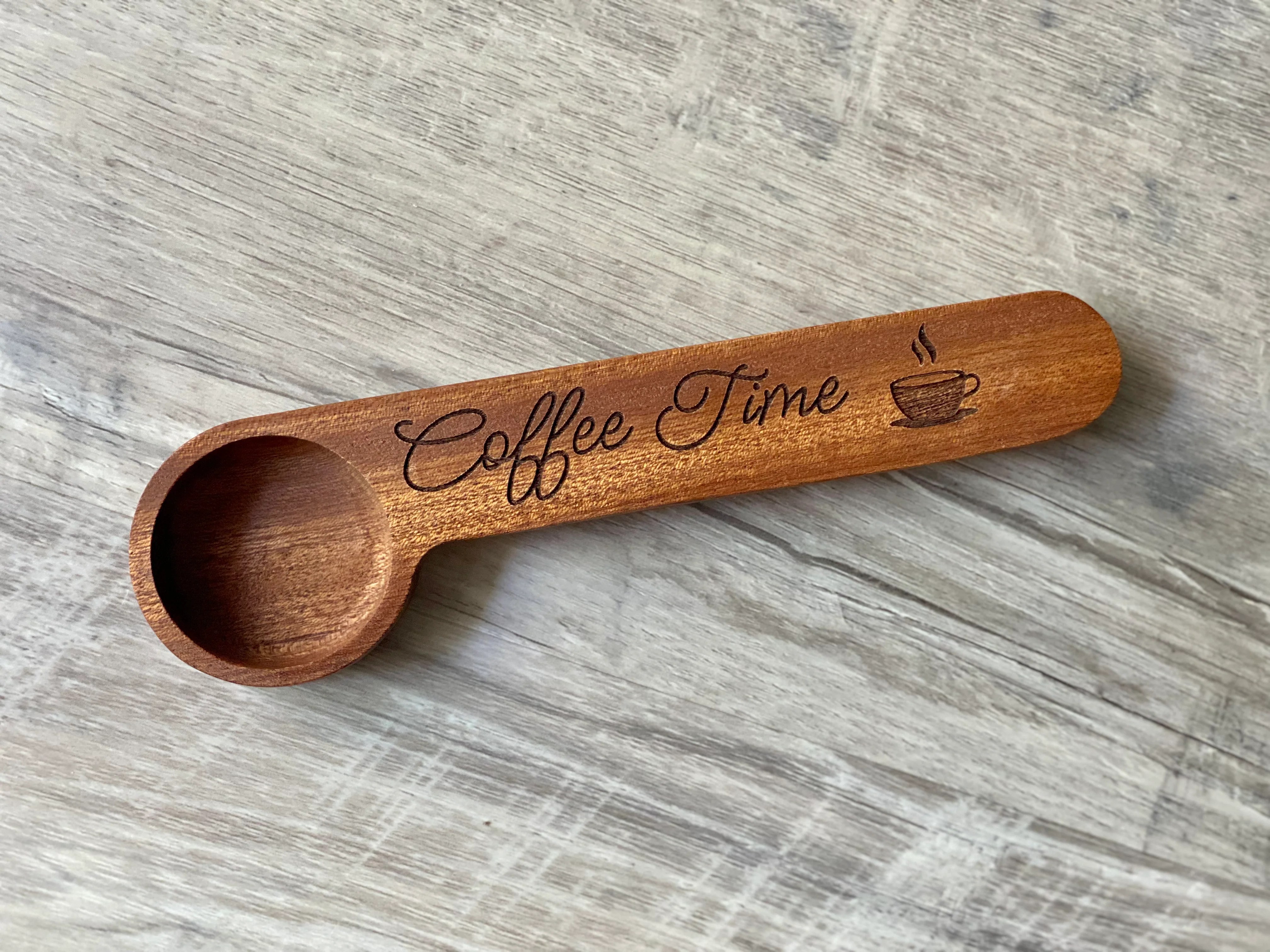 Coffee Scoop and Bag Clip Pat's Rustic Woodworks