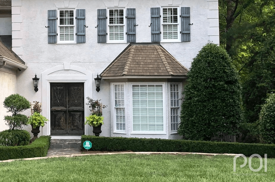 Painted Brick, Stucco and Siding Before & After Patsy Overton Interiors