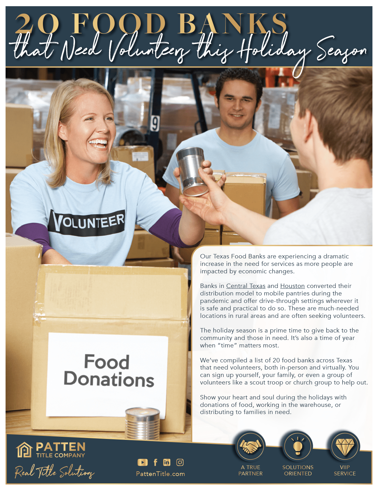 Texas Food Banks Patten Title Company