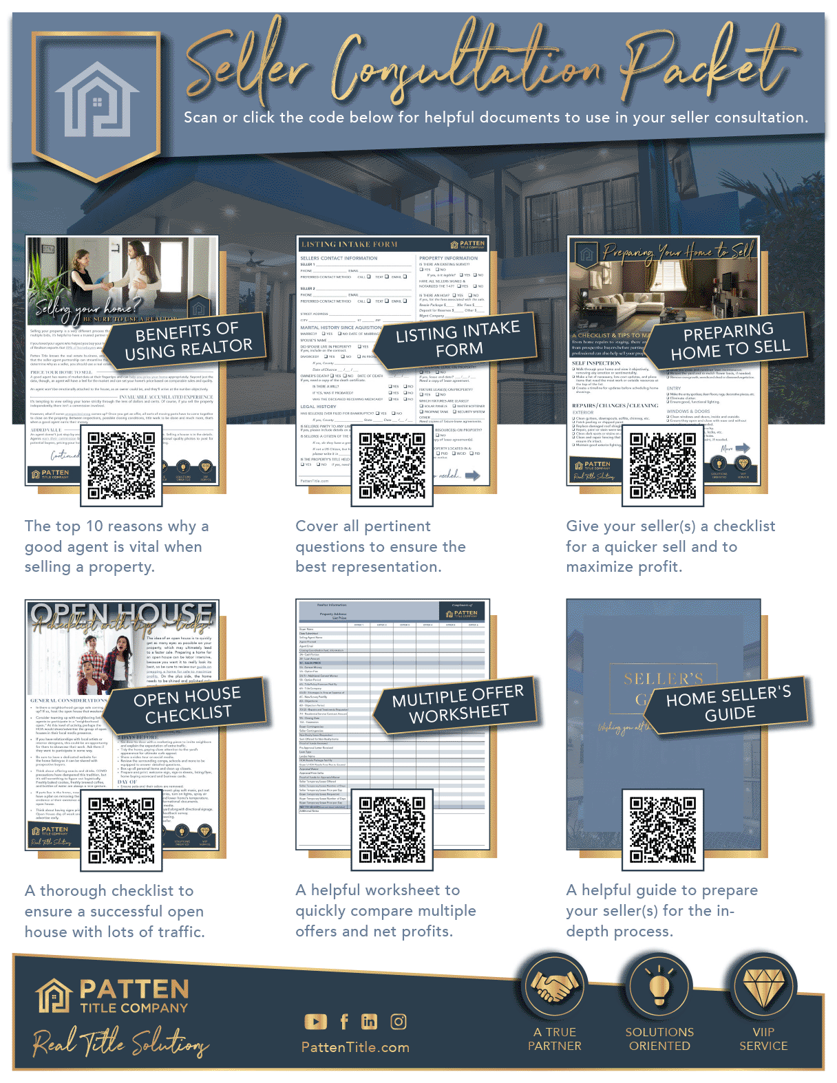 Seller Consultation Packet Patten Title Company